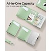 RFID Wallet Women with AirTag Holder Pop Up Metal Card