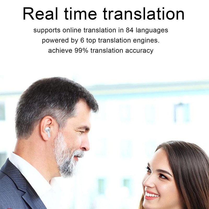 TWS Auriculares para Traductor de Idiomas, 84 Idiomas Auriculares de