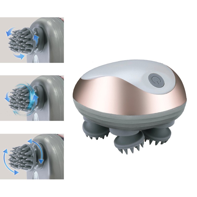 Mini Electric Head Scalp Massager Waterproof Portable Scalp Massager Rechargeable