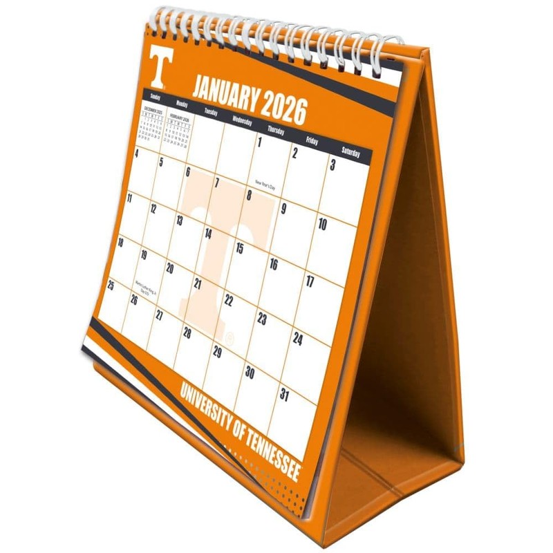 TURNER SPORTS Tennessee Volunteers 2026 Easel Desk Calendar (26998902005)