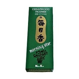 YesMandala Nippon Kodo Incense Sticks - Morning Star Cedarwood Incense Sticks - 200 -
