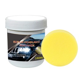 Car Headlight Restoration Kit | Headlight Polishing Kit,140ml Head Light Scratch & Film Removal, Coating, Defogger With Sponge For Automotive Long-Lasting UV Protection