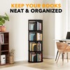 SpaceAid 4 Tier Rotating Bookshelf Tower, Spinning Bookcase Lazy Susan,