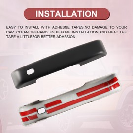 GearUp 10Pcs Door Handle Cover Trim for Ford Bronco 2021 2022 2023 2024 Door Handle Bowl Cover Matte Black Tailgate Handle Cover ABS Door Bowl Scratch Protector(Not for Bronco Sport)