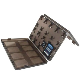 OSTENT Storage Box 18 in 1 Game Memory Card Case for Sony PSVita PSV (Black)