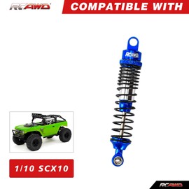 RCAWD Alum SCX10 Shocks Oil Type for 1/10 Axial SCX10 II III PRO Front Rear Shock Upgrades Parts Blue