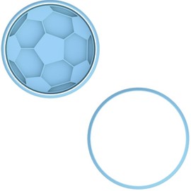 Soccer Ball Cookie Cutter & Stamp