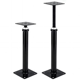 YMSZGBZG 2 Pack Adjustable Floor Jack,Mini Screw Jack,Telescoping Jack for Temporary Support,Post 12" to 16" (Black).