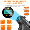 Cordless Tire Inflator Digital Display Automatic Stop 120W Pump for