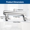 HAMOLER Dual Shower Head Manifold with Brass Shut Off Valve