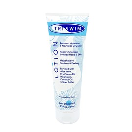 TRISWIM Swim Lotion 8.5oz | Neutralizes Chlorine, Bromine & Saltwater Odors | Hydrates & Soothes Dry Skin | Enriched with Aloe, Shea Butter & Coconut Oil | Zen Grapefruit Scent