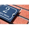Badgemaster Modern Anthracite House Number Sign Plaque Stainless Steel Standoffs