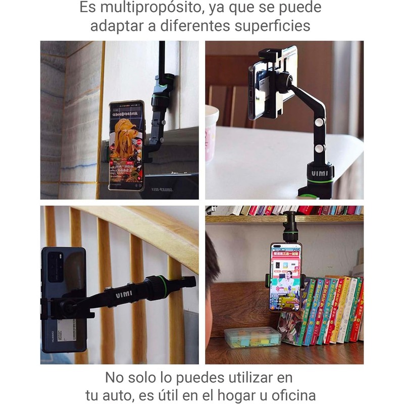 Soporte para Celular Giratorio 360° para Espejo Retrovisor