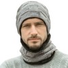 Bafup Neck Warmer, Knit Hat, Cap, Fleece Lined, Cold Protection,