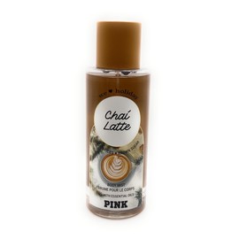 Victoria's Secret Pink Chai Latte Scented Body Mist Chai Spices x Brown Sugar 8.4 Ounce Spray With Essential Oils