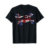Guy Motorbike Martin Union Jack Logo T-Shirt