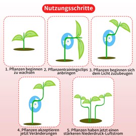 Dreamil Plant Bender Pack of 50 Plant Trainer 90 Degree Plant Bender Clips Plant Support Clips Plant Stem Trainer for Bending Plant Stems and Changing the Growth Direction