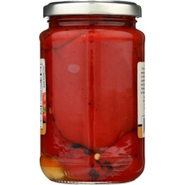 DeLallo Roasted Red Peppers w/Garlic, 12-Ounce Jars (Pack of 12)