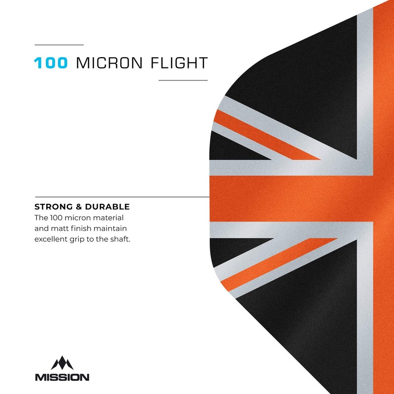 Mission Alliance 150 Black & Orange NO2 Dart Flights