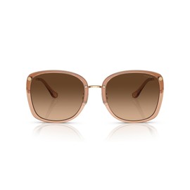 Coach HC7157D Sunglasses, Transparent Light Brown/Brown Gradient, 58 mm