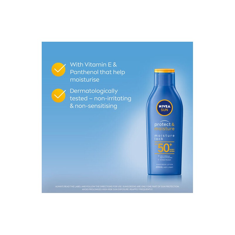 Nivea Protect & Moisture Moisture Lock SPF50+ Sunscreen Lotion