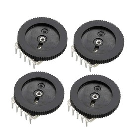uxcell 1K Ohm Dial Wheel Potentiometer for Stereo Volume Control 16x2mm 4Pcs