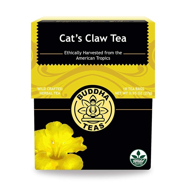 Cat’s Claw Bark Tea, 18 Bleach-Free Tea Bags –Natural Source of Antioxidants, Aids Achy Joints, Supports Immune & Gastrointestinal Systems, No Gmos