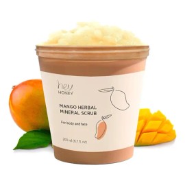 Hey Honey Skincare Mango Herbal Mineral Scrub Exfoliante De                                                                                           