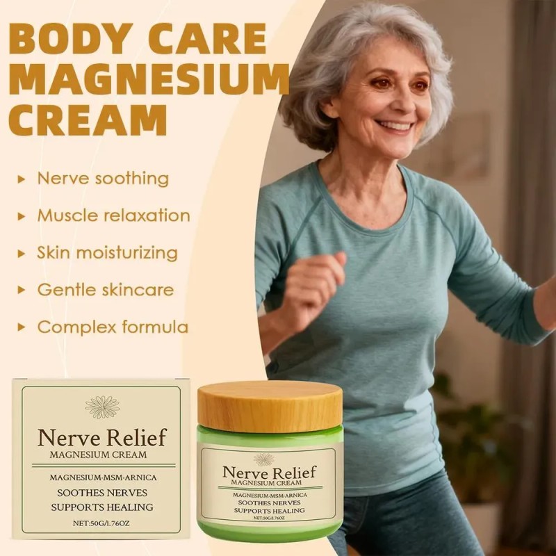 Crema Corporal Hidratante Para Rodillas Nerve-relief-magnesi