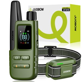Jugbow Dog Shock Collar - 4200FT Dog Training Collar with Remote for 5-120lbs Small Medium Large Dogs, IPX8 Waterproof E Collar with 4 Training Modes, Security Lock, Rechargeable Shock Collar Green