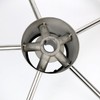 Amarine Made 5-Spoke 13-1/2 Inch Destroyer Style Stainless Boat Steering