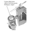 Bench Vise Swivel 3" Tabletop Clamp Vice Tilts Rotates 360°