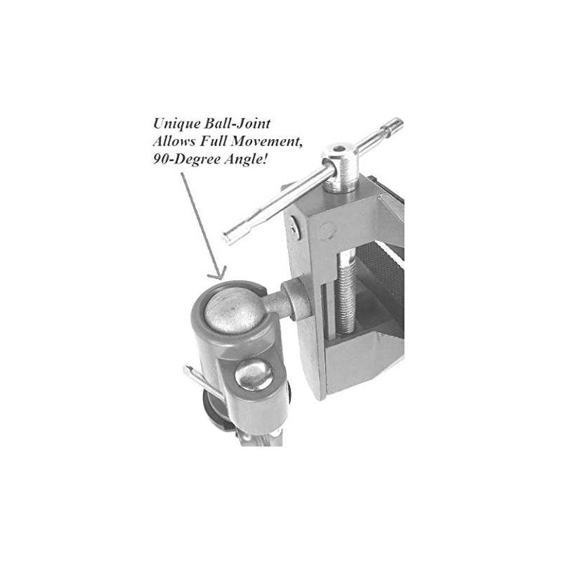 Bench Vise Swivel 3" Tabletop Clamp Vice Tilts Rotates 360°