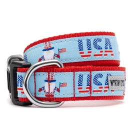 The Worthy Dog Uncle Sam Gnome Collar Durable & Stylish Adjustable Collars for Big & Small Dogs Medium