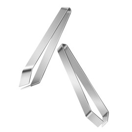 iplusmile 2pcs Kitchen Tweezers Set Kitchen Meat Hair Remover Tool Meat Deboning Tool Fish Deboning Tools Salmon Bone Plucker Meat Deboning Tweezers Meat Hair Clip Stainless Steel Silver