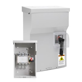 225A Generator Transfer Switch, 3P General-Duty Double-Throw Safety Switch, Multiple Insulation Protection, with Waterproof Cover, NEMA 3R Standards for Outdoor and Indoor