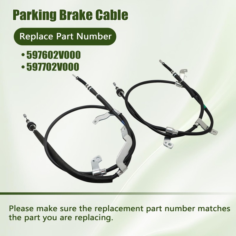 GXARTS Left and Right Parking Brake Cable 597602V000 597702V000 Compatible