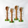 Nagao Children's Spoon and Fork Set, 5.5 inches (14 cm),