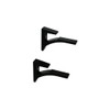 FHC SC5B Shelf Clip Set for 3/8" to 1/2" Glass