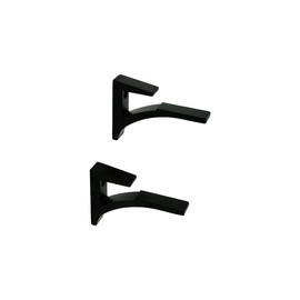 FHC SC5B Shelf Clip Set for 3/8" to 1/2" Glass - Black