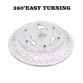 2 Pack 9.8 Inch Acrylic Lazy Susan Turntable, Plastic Rotating Round Lazy Susan Turntable, 360 Degree Organizer Turntable for Kitchen Bathroom Dining Table Countertops Cabinets Coffee