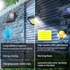 Solar Flood Lights Outdoor 2 Pack LED Motion Sensor Solar