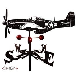 SWEN Products Farrell Series P51 Mustang Airplane Weathervane ~New~