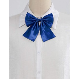 Allegra K Pre-Tied Bowknot Bow Tie for Women Adjustable Bowtie Solid Color One Size Royal Blue