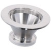 AllGIFT Reducing Pipe Silver Durable ISO-KF Flange Tapered Pipeline KF50