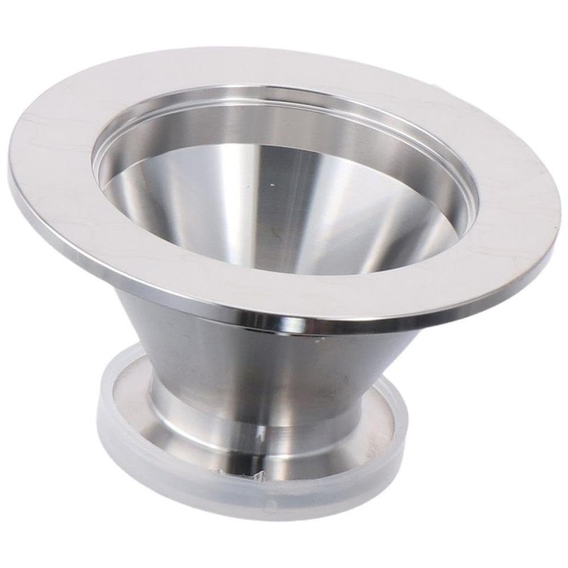 AllGIFT Reducing Pipe Silver Durable ISO-KF Flange Tapered Pipeline KF50