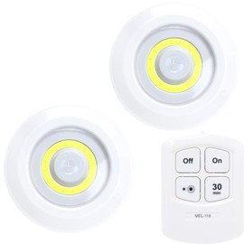MEL-119 Indoor LED Lighting Light with Remote Control, 2P (Multi-Purpose, Bedside Light, Closet Light, etc.)