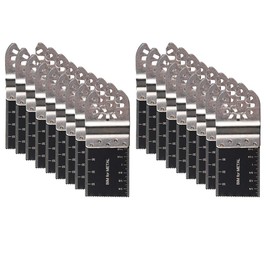 Diagtree 20 PCS Bi-Metal Oscillating Multitool Quick Release Oscillating Saw Blades Fits Fein Multimaster, Porter Cable, Black&Decker, Bosch Craftsman, Ridgid, Makita, Milwaukee, Dewalt etc
