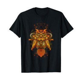 Mechanical Steampunk Owl. T-Shirt