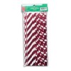 Christmas Party Red Foil Paper Straws - 40 Count, 7.59